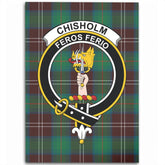 Chisholm Hunting Ancient Tartan Crest Area Rug